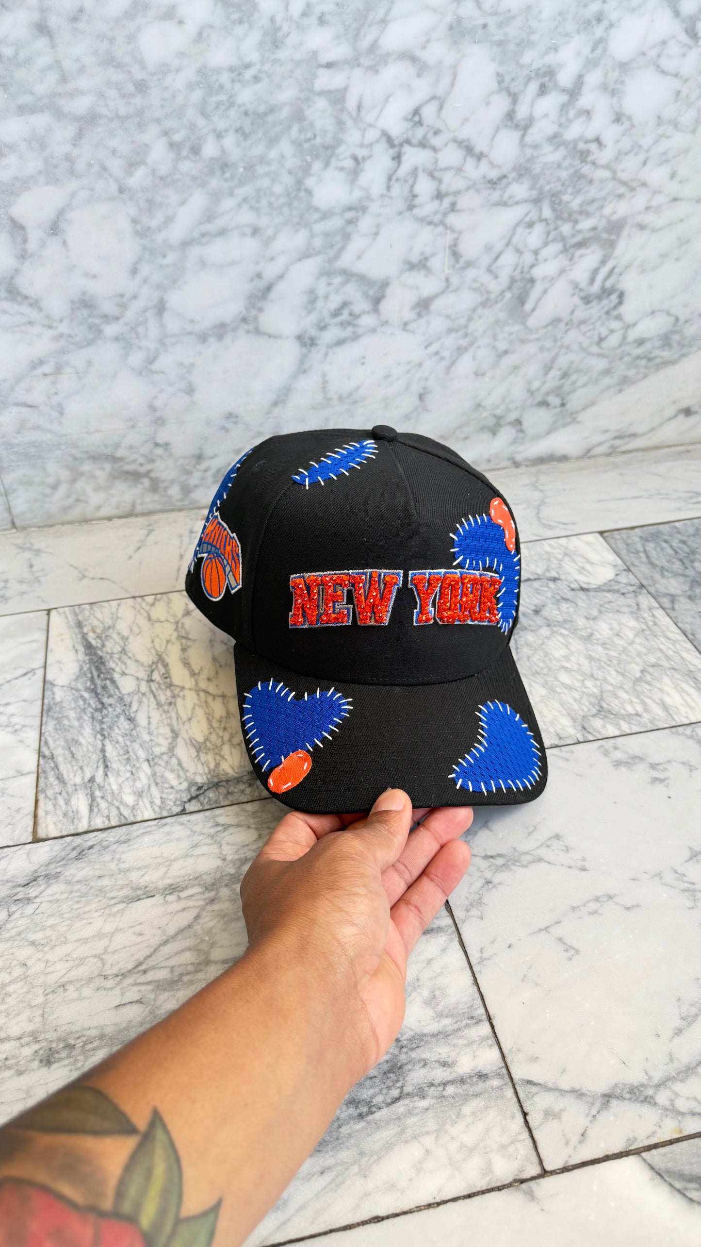 Custom Knicks Patchwork Snapback